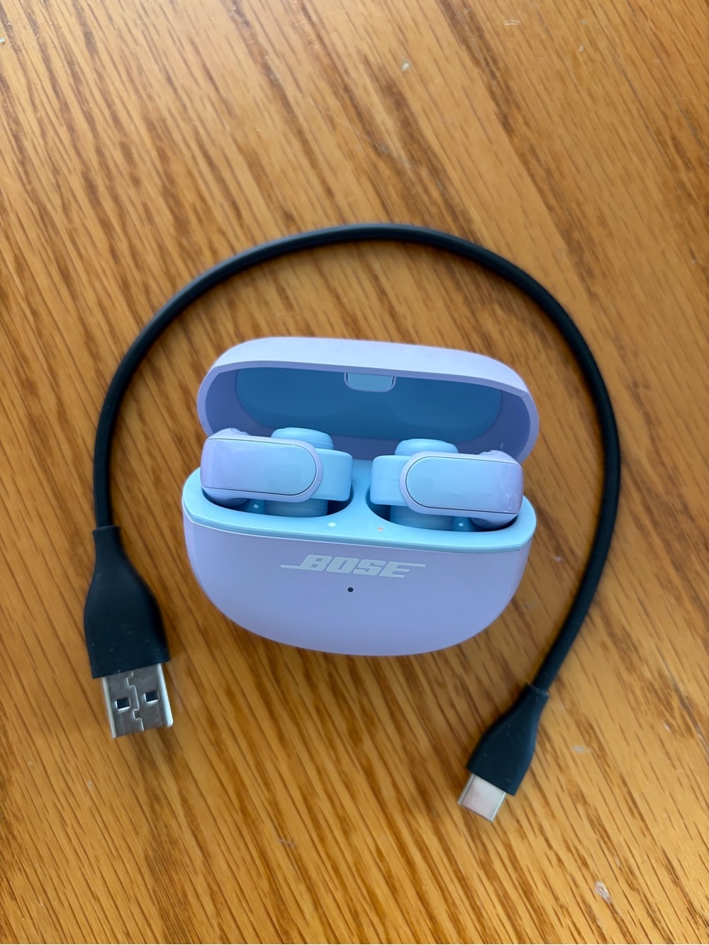 Bose Ultra Open Earbuds with Charging Case and Charging Cord - Light Purple